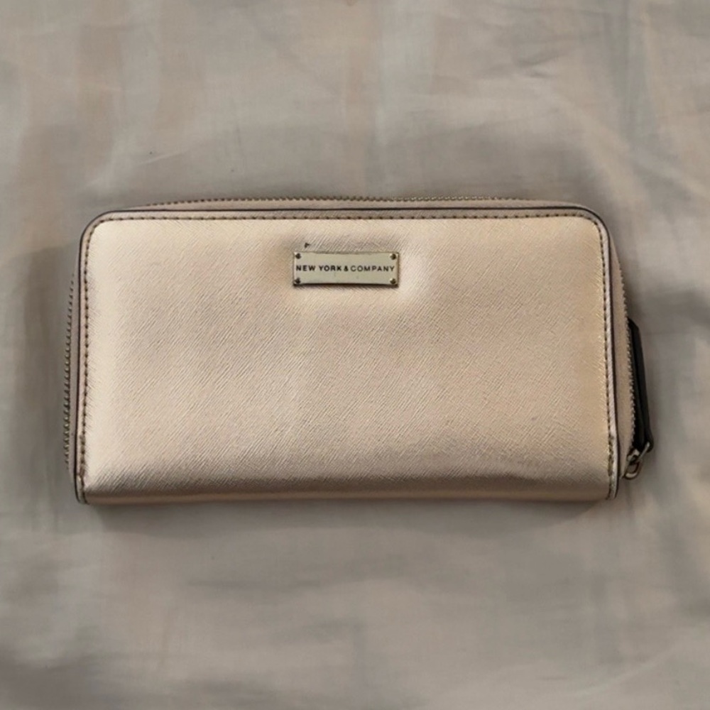 New York & Company Rose Gold Wallet